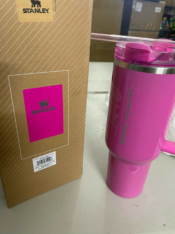 Stanley x Starbucks 40 oz Quencher Tumbler – Pink | Insulated Travel Cup